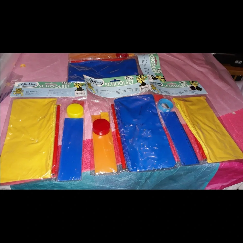 4 Lifeline 5-Piece School Set VINTAGE 1990s NEW